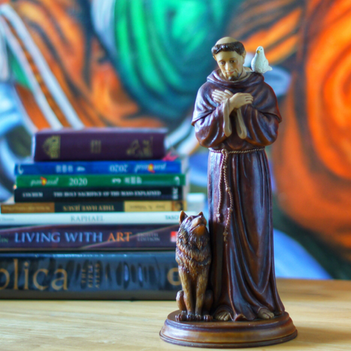 Saint Francis Of Assisi Christian Catholic Statue